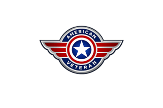 American Veteran logo with star and wings.